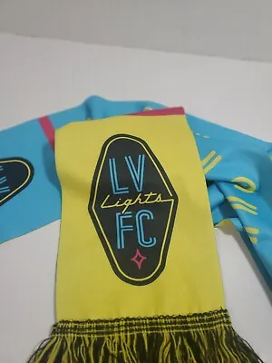 Las Vegas Lights Football Club FC Yellow Blue Scarf • $9.50