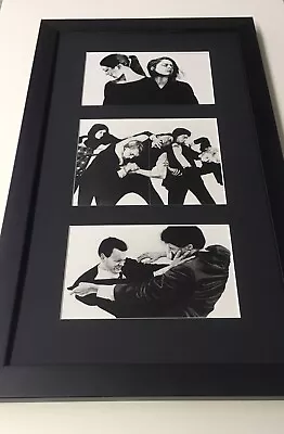 $299 • Buy ROBERT LONGO Men In The Cities 👠👠 Three Images Matted And Framed -B&W Vintage.
