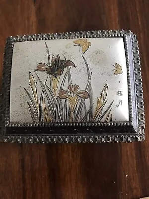 Vintage Sankyo Mini Trinket Box/Metal/Musical/Wind Up/Love Story • $28