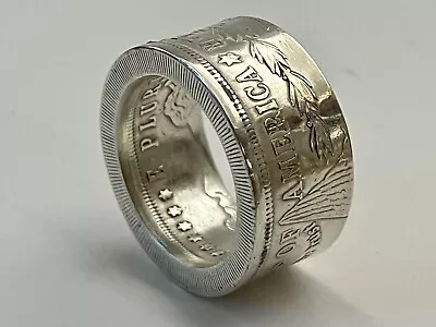 1921 Morgan Silver Dollar  American Heritage  Coin Ring Size 7~ 13 Handcrafted T • $111.11