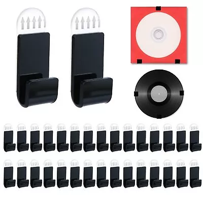 30pcs Vinyl Record Wall Mount Display Holder 10 Sets Acrylic Vinyl Record Ha... • $26.71