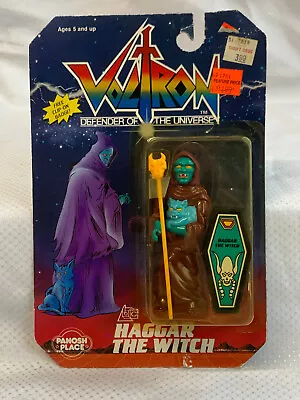 Vtg 1984 Panosh Place  Voltron Haggar The Witch  Action Figure & Badge In Box • $99.95