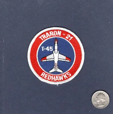 Original VT-21 REDHAWKS US NAVY USMC T-45 Goshawk Training Squadron Bullet Patch • $7.99