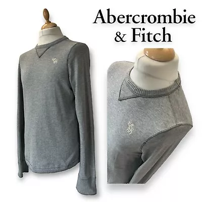 Abercrombie & Fitch Men’s 100% Cotton Long Sleeve MUSCLE Fit Top Size M • £6.50