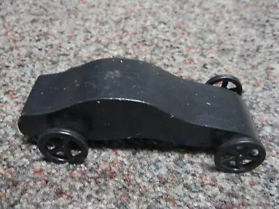 Vintage Antique Soap Box Pine Wood Derby Black Toy Racing Car • $6