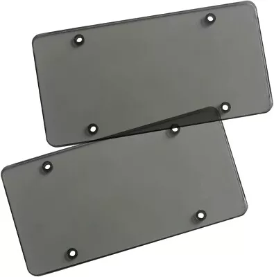 $8.99 • Buy Zone Tech Clear Smoked Unbreakable License Plate Shields 2-Pack