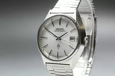 [Exc+5] Vintage Seiko Grand Quartz 4842-8041 Silver Dial Men's Watch From JAPAN • $269.90