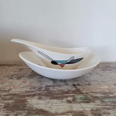 Metlox Poppytrail Contempora Gravy Boat Sauce Bowl California Pottery Atomic MCM • $254.99