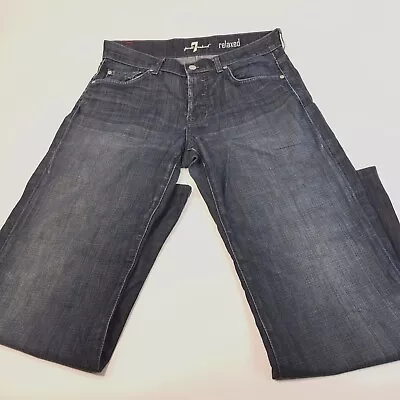 Seven For All Mankind Womens Jeans Size 32x29 Blue Denim Flare High Rise  • $18