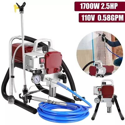 2.5HP Electric Airless Paint Sprayer High Efficient 3300PSI W/Extension Rod 110V • $253.99