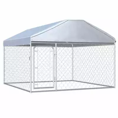 £197.49 • Buy Galvanised Steel Outdoor Dog Kennel W/ Roof Pet House Enclosure Run Cage Playpen