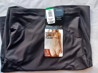 NEW Miraclesuit Black Tummy Tuck Large.  2419.  Same Day Mailing • $40