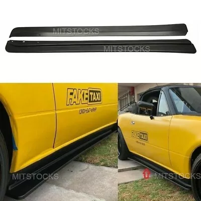 Fits 90-97 Miata NA MX5 FD Style Side Skirts Extension Lip Splitter Pair PU • $68.88