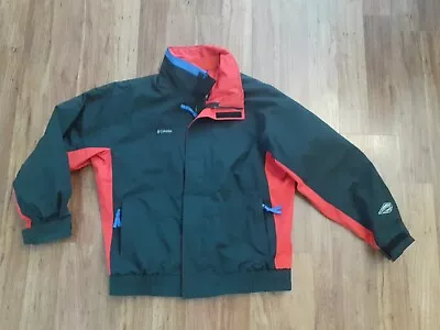 Columbia Jacket  Large Black Red Bugaboo Omni Tech Waterproof Coat • $40