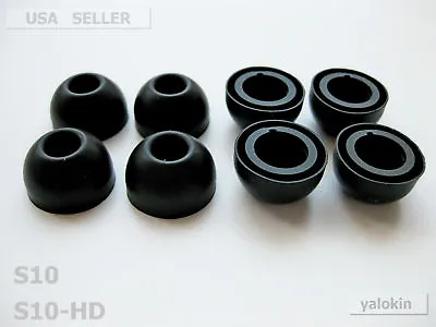8 Black Large Adapter Ear-tips For Motorola S10 S10-hd Headsets  • $12.99