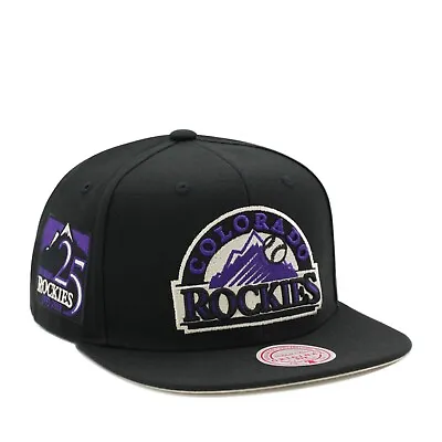 Mitchell & Ness Colorado Rockies Cooperstown MLB Vintage Snapback Hat Cap Black • $39.90