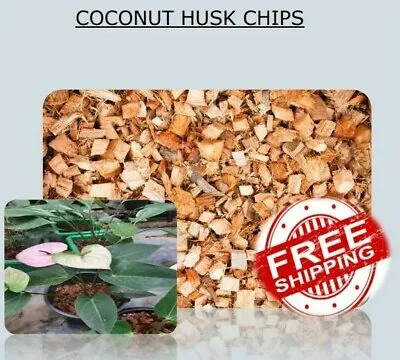 Coconut Husk Chips Organic Growing Media For Orchids Anthurium & Hoya Plant 1kg • £48.18