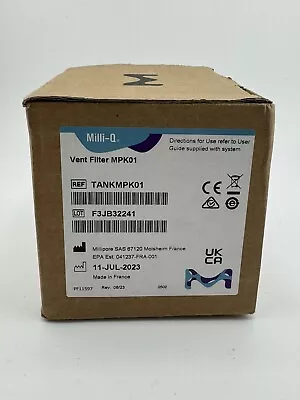 Millipore Milli-Q Vent Filter MPK01 TANKMPK01 - SEALED Manufactured 11-JUL-2023 • $175