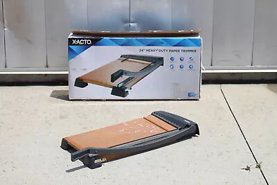 X-Acto 24 Inch Heavy Duty Paper Trimmer Hardened Steel Blade Solid Wood Base  • $149.99