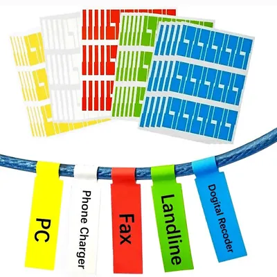 £5.45 • Buy 150Pcs Cable Wire Labels Identification Markers Self-adhesive Tags Stickers