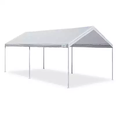 10' W X 20' L X 8.5' H Metal Steel Frame & Polyester Top Carport Shelter • $106.66