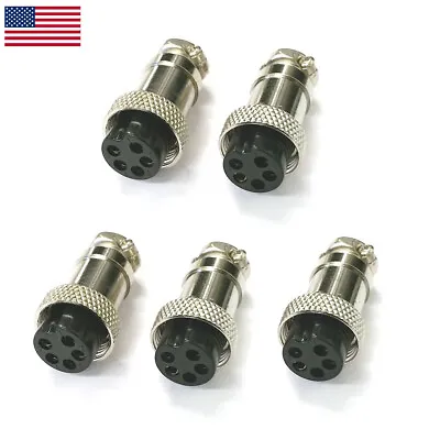 5 PCS 5 Pin Female & Male Microphone Connector For CB Radio Ham Plug • $9.90