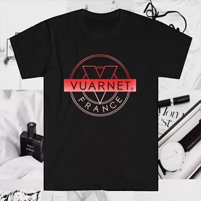 Vuarnet Logo Men's Black T-Shirt Size S To 5XL • $20.24