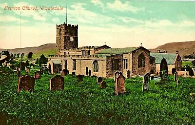 £5.95 • Buy North Yorkshire Postcard C1910  Grinton In Swaledale  St Andrew's  Parish Church