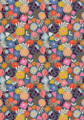 Meadow Safari Cord Needlecord Floral By Dashwood Studio Corduroy Fabric • £5.40