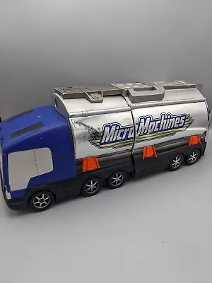 Vintage Micro Machines Super Stunt City Tanker Truck Carry Playset Hasbro 2001 • £19.99