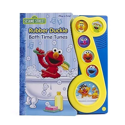 Sesame Street - Elmo & Friends Rubber Duckie Bath Time Tunes Sound Book - PI Ki • $3.79