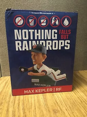 2018 Max Kepler MN Twins MLB BOBBLEHEAD PENTAIR NOTHING FALLS BUT RAINDROPS NIB • $18