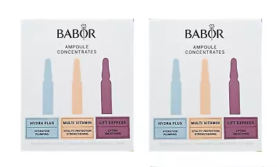 2X BABOR 3pc Ampoule Concentrates Discovery Set Total .36oz 12ml $50 NIB Sealed! • $24.90