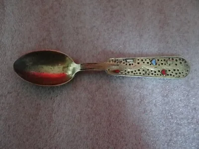 Fine Vintage Michelsen Sterling Silver Enamel July 1939 Christmas Spoon Denmark • $65