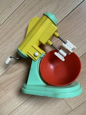 Vtg Children’s Food Mixer 50s 60s Toy And Plastic Bowl Retro Kitchen Cooking • £12.55