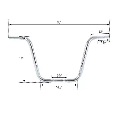 16  Rise Ape Hangers Bar 1-1/4  32mm Handlebar Fit For Harley Sportster 883 1200 • $94.80