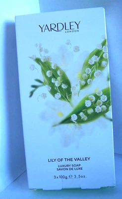 £4.99 • Buy Yardley Lily Of The Valley Luxury Soap. 3 X 100g Wrapped Bars. Brand New.