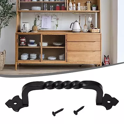 Vintage Black Iron Door Pull Hardware Suitable For Sliding And Screen Doors • $20.82