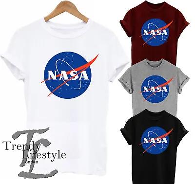 Nasa Space Logo Print Astronaut  Trendy Geek Mens Kids Unisex T-shirt 4 Colors • £3.99