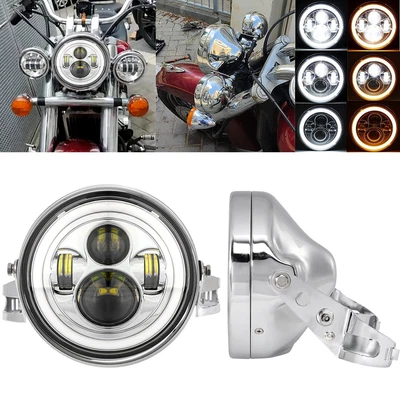 $79.99 • Buy 7  Inch Led Headlight Housing Bucket For Yamaha V-Star XVS 650 950 1100 1300