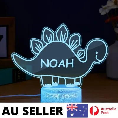 Personalised Dinosaur Name Lamp Night Light LED - AU Stock • $34.95