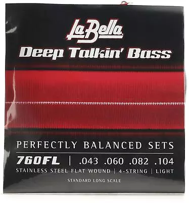 La Bella 760FL Deep Talkin' Bass Flatwound Bass Strings - Light • $45.95