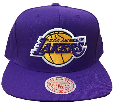 Mitchell & Ness Purple NBA Los Angeles Lakers Team Ground Snapback Hat - • $29.95