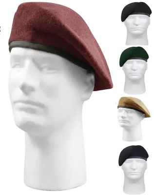 Military US Army Pre-Shaved Inspection Ready No Flash Wool Beret 4949 Rothco • $20.99