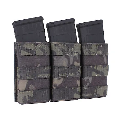 Esstac KYWI 556 Tall Triple Magazine Pouch - Multicam Black - Made In USA • $75