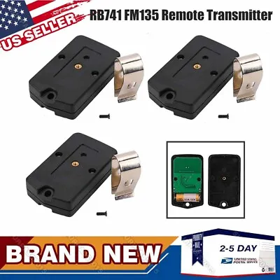 3PCS For GTO Mighty Mule Gate Opener Remote Control Transmitter RB741 FM135 PRO • $18.29