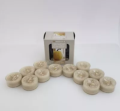 Yankee Candle Sugared Pumpkin Swirl Tealight Candles 12 Count NEW HTF • £24.08