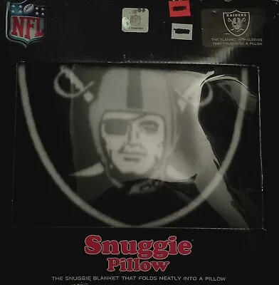 NFL Oakland Raiders Rare Snuggie Pillow Blanket Fast Free Shipping !!! • $99.99