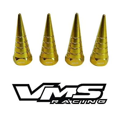 Vms Billet Aluminum Gold H22 H22a Vtec Valve Cover Spiral Spike Nuts Bolts 8 Pcs • $19.95