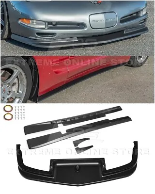 For 97-04 Corvette C5 | EOS Performance Front Bumper Lip Splitter & Side Skirts • $309.98